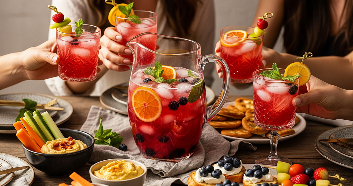 mocktail de frutos rojos